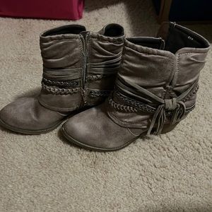 Medium Stone Boots - Size 8.5 - Like New/Never Worn